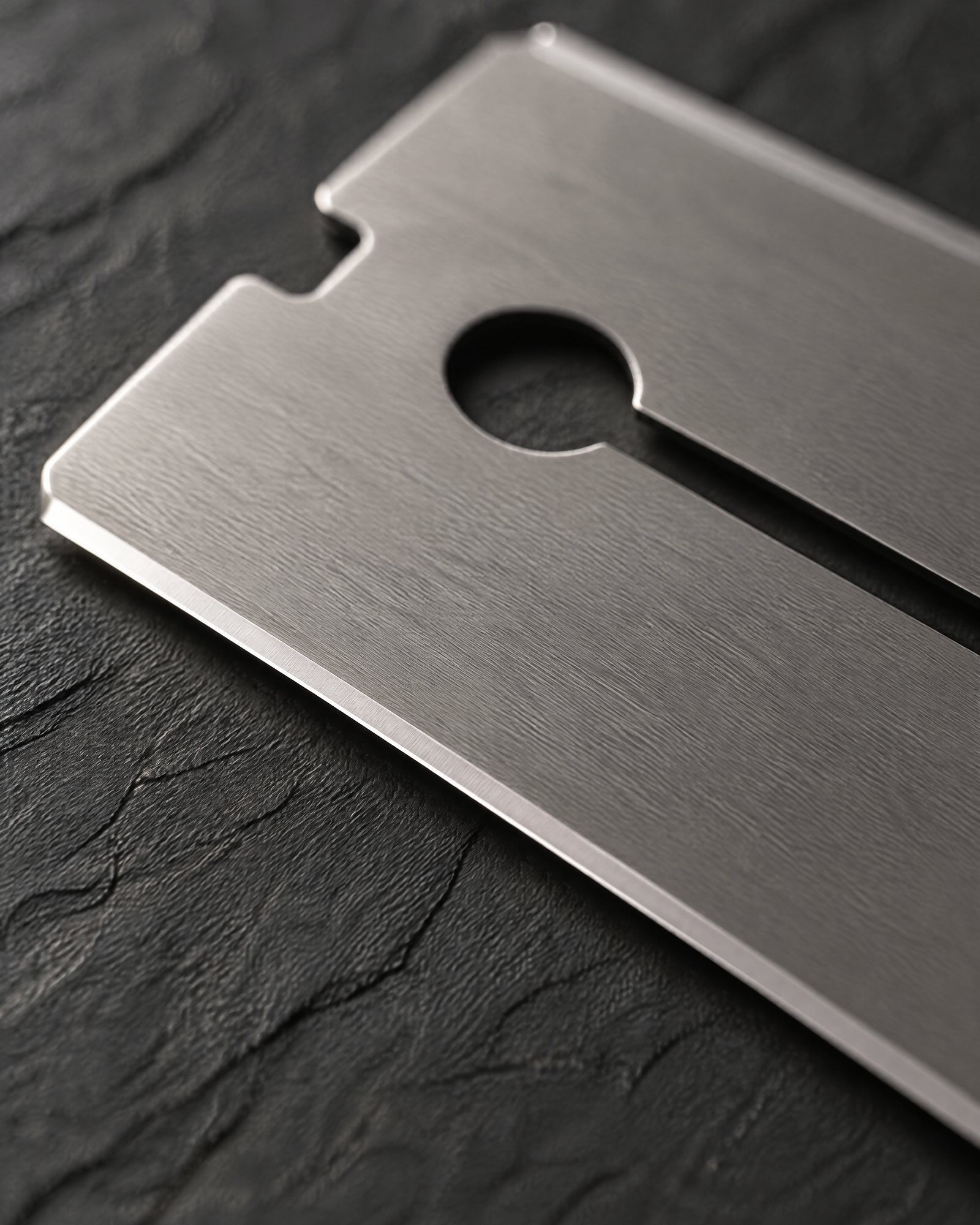 Close-up of a blade edge