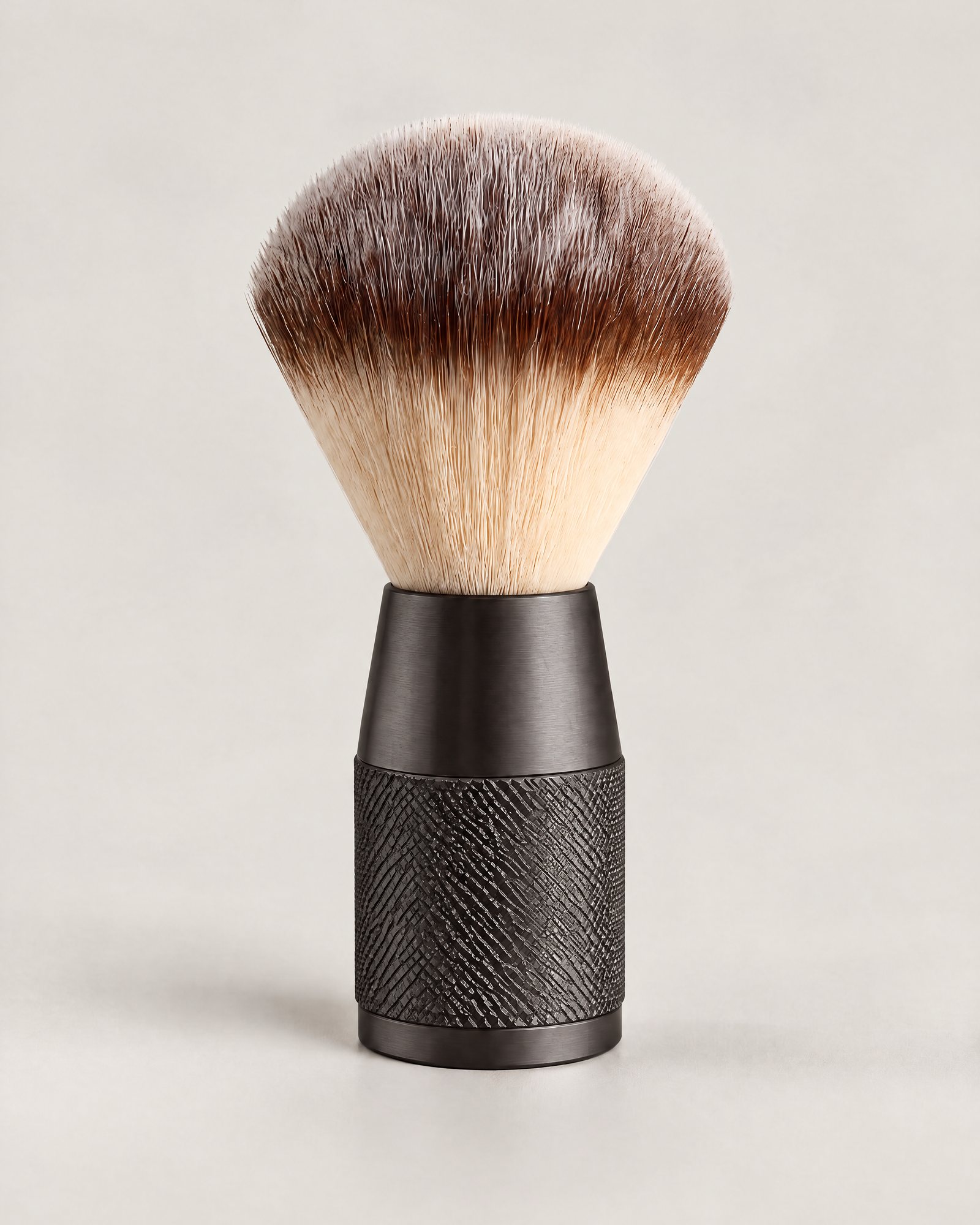 Shaving Brush, Graphite, standing on its handle